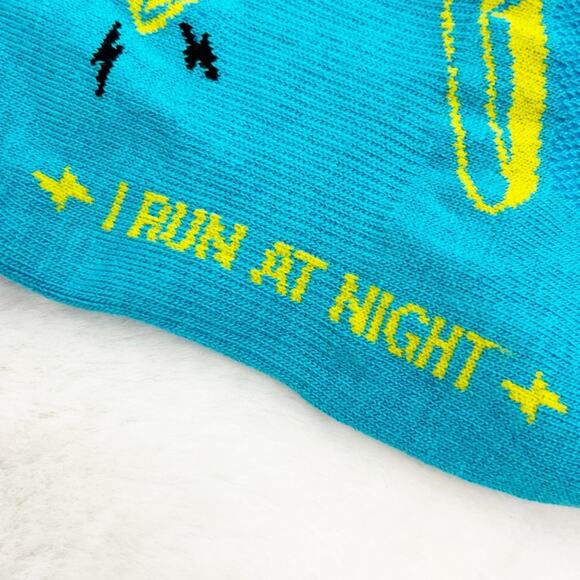 Sock Guy Running Socks 'I Run at Night' Cool Comfort Formula NWT - Picture 3 of 6